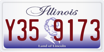 IL license plate Y359173