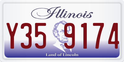 IL license plate Y359174