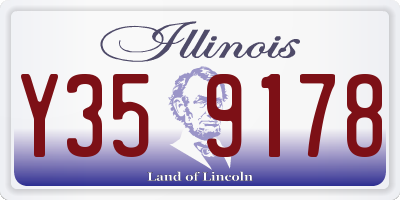 IL license plate Y359178