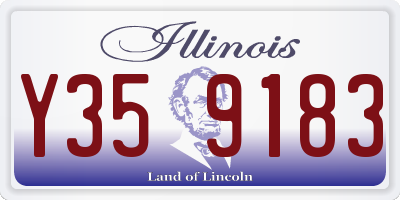 IL license plate Y359183