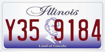 IL license plate Y359184