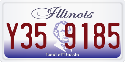 IL license plate Y359185
