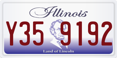 IL license plate Y359192