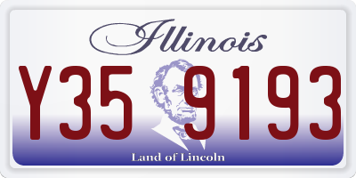 IL license plate Y359193