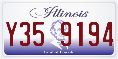 IL license plate Y359194