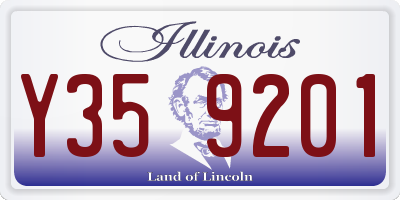 IL license plate Y359201