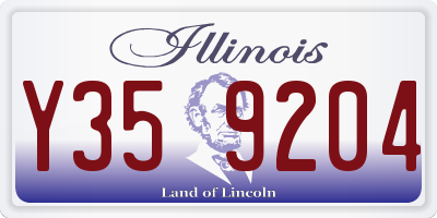 IL license plate Y359204
