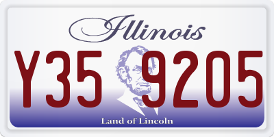 IL license plate Y359205