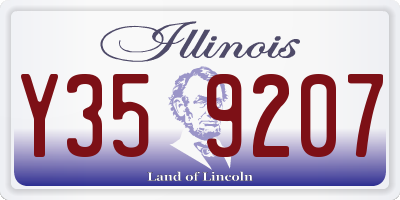 IL license plate Y359207