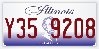 IL license plate Y359208