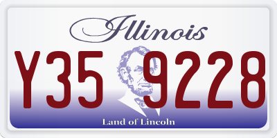 IL license plate Y359228
