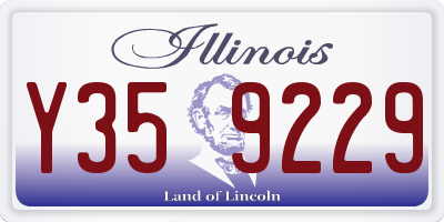 IL license plate Y359229