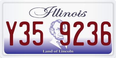 IL license plate Y359236