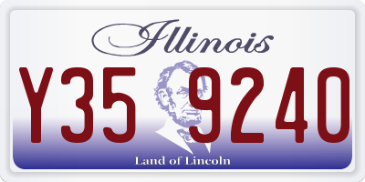 IL license plate Y359240