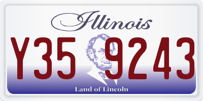 IL license plate Y359243