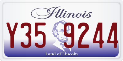 IL license plate Y359244