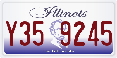 IL license plate Y359245