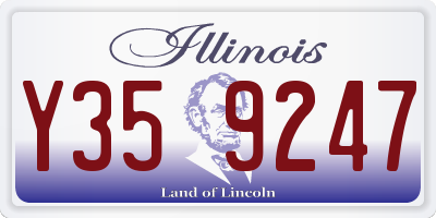 IL license plate Y359247