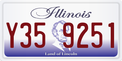 IL license plate Y359251