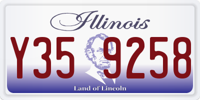IL license plate Y359258