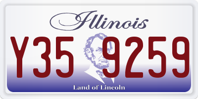 IL license plate Y359259