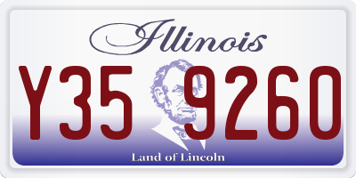 IL license plate Y359260