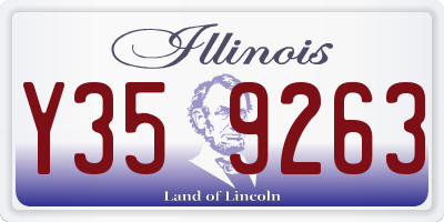 IL license plate Y359263