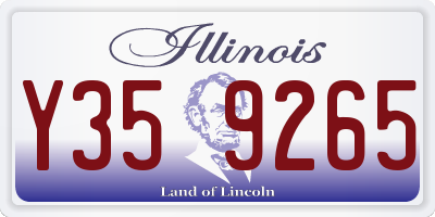 IL license plate Y359265
