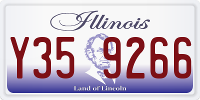 IL license plate Y359266