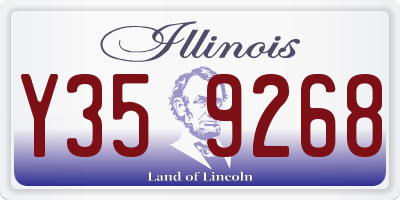 IL license plate Y359268