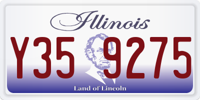 IL license plate Y359275