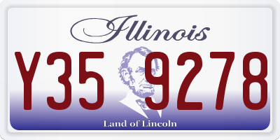 IL license plate Y359278