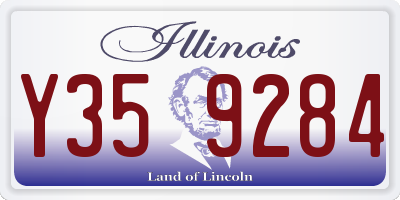 IL license plate Y359284