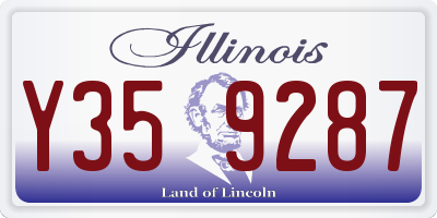 IL license plate Y359287