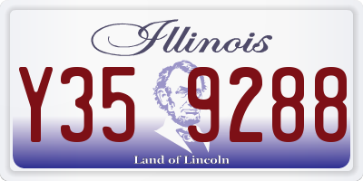 IL license plate Y359288