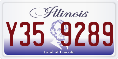 IL license plate Y359289