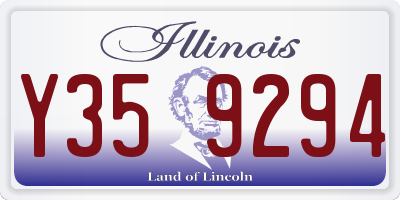 IL license plate Y359294