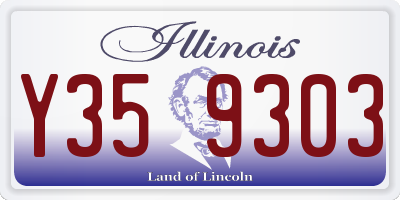 IL license plate Y359303
