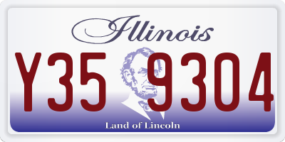 IL license plate Y359304