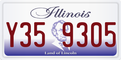 IL license plate Y359305