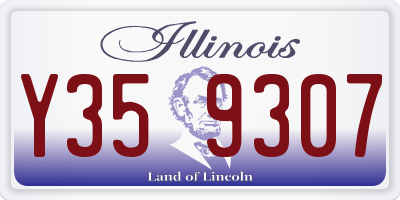 IL license plate Y359307