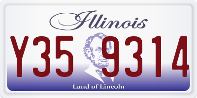 IL license plate Y359314