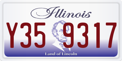 IL license plate Y359317
