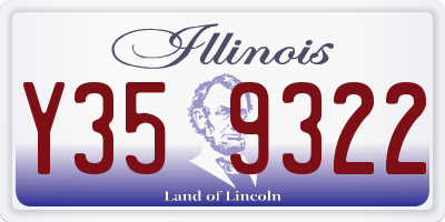 IL license plate Y359322