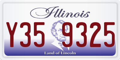 IL license plate Y359325