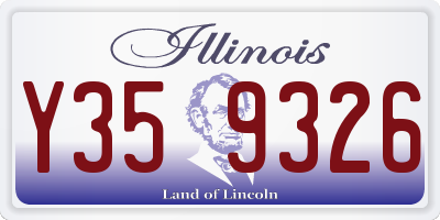 IL license plate Y359326