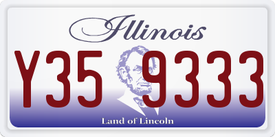 IL license plate Y359333