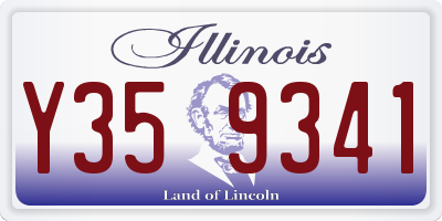 IL license plate Y359341
