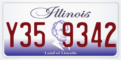 IL license plate Y359342