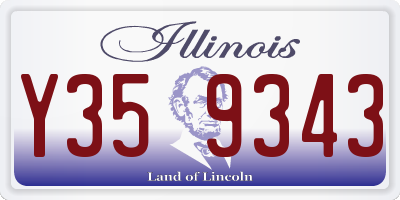 IL license plate Y359343